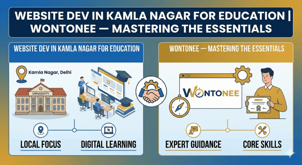 Website Dev in Kamla Nagar for Education | Wontonee — Mastering the Essentials